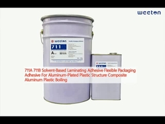 711A 711B Adesivo laminante à base de solventes Adesivo de embalagem flexível Para estrutura de plástico revestido de alumínio